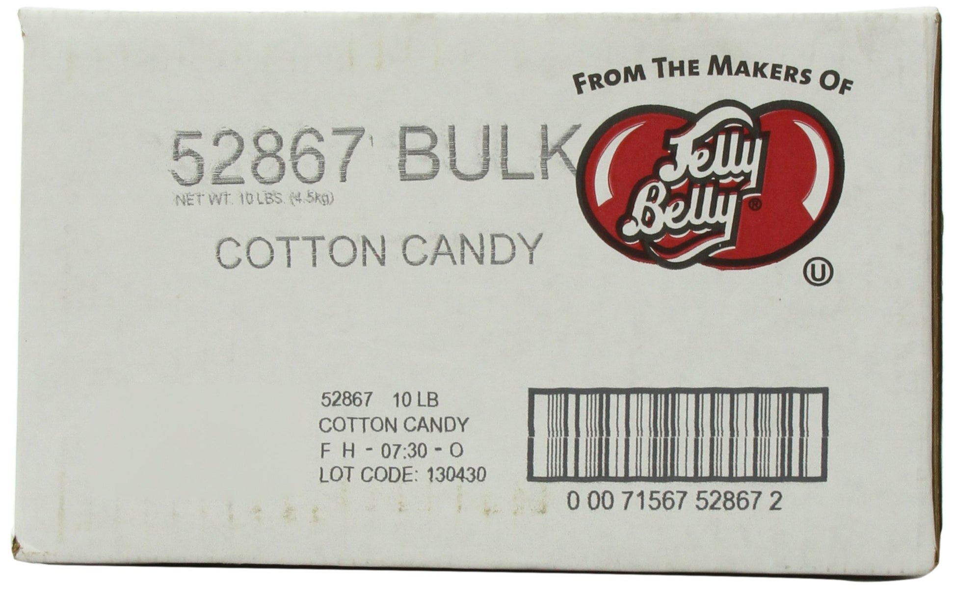 Jelly Belly Cotton Candy Jelly Beans, 10-Pound Box