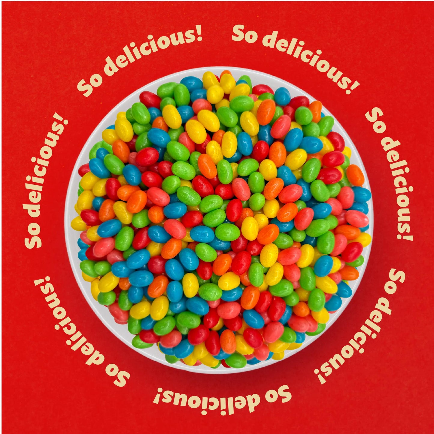 Jelly Beans Candy | 2-Pound Pack | Assorted Fruit Flavors | Mini Size