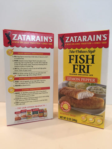 Zatarain'S Lemon Pepper Fish Fri, 12 Oz
