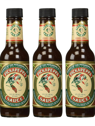 Kingston: Pickapeppa Sauce Original (3-Pack) 5-Fl OZ. Original Quality, Barrel Aged 100 Year Old Triple Pack Sensation! Bundled 