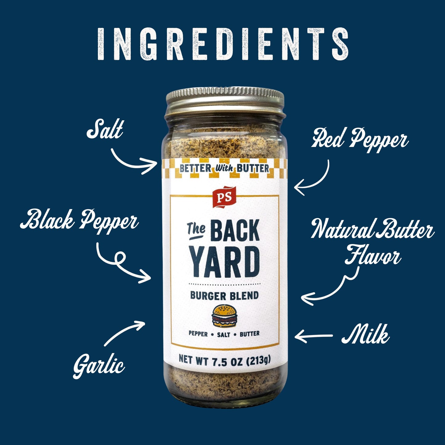 Ps Seasoning The Backyard Better Burger Seasoning - Smash Burger And Steak Seasoning For Grilling - All-Purpose Spg Spice Rub Bl