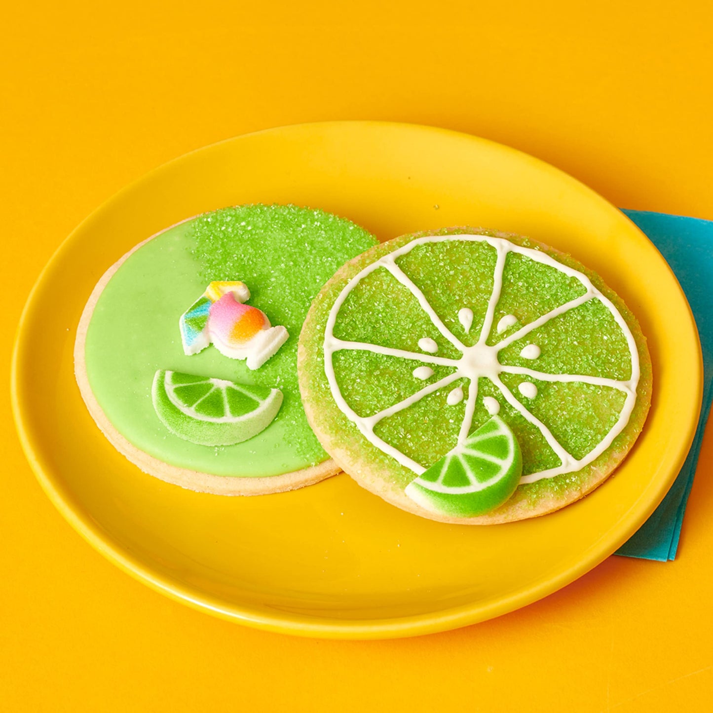 DecoPac Sanding Sugar, Lime Green Edible Sugar Sprinkles, Edible Sanding Sugar in Handheld Container, Sugar Sprinkle Mix For Cel