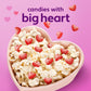 Brachs Jube Jel Cherry Hearts, Valentines Day Candy, Classic Cherry Flavored Heart Candy for Valentines Day, Heart Shaped Red