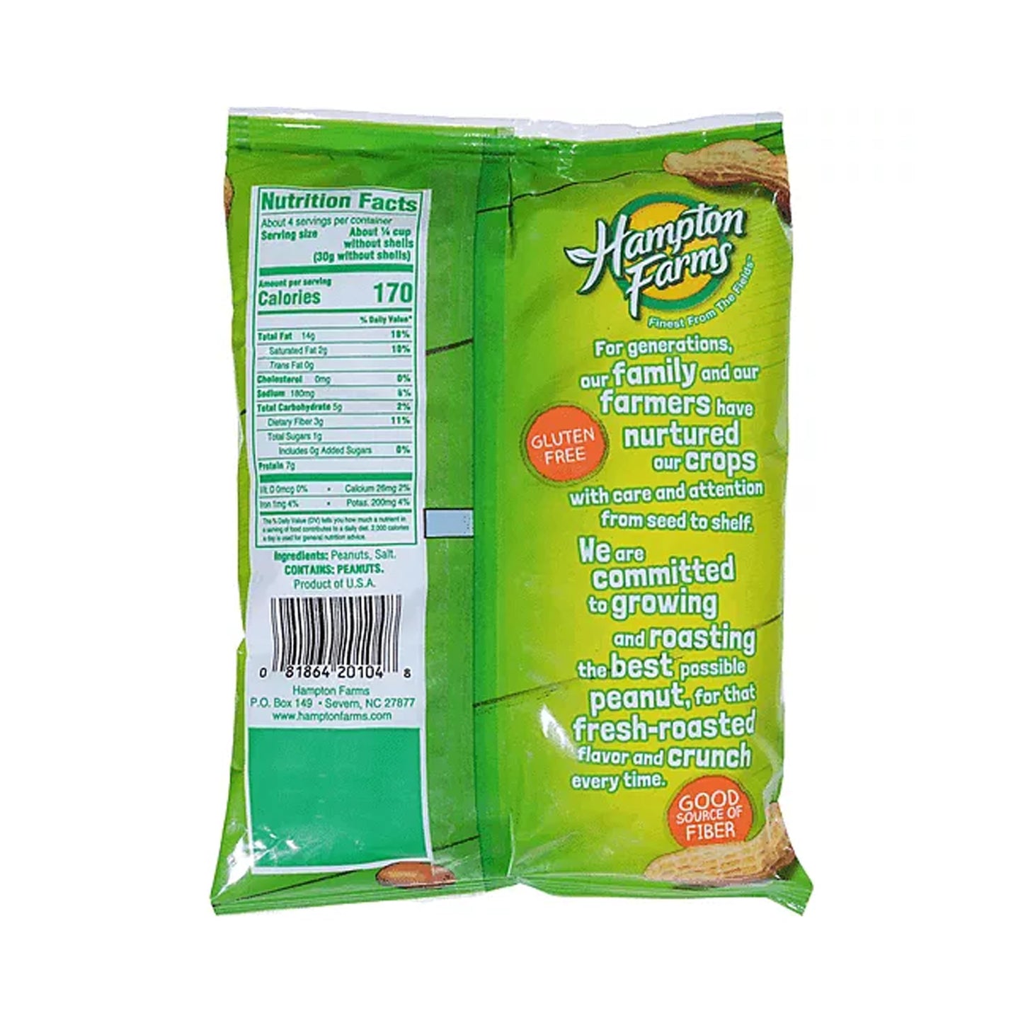 Hampton'S Roasted Salted In Shell Peanuts, 6 Ounce Bag (12-Pack)