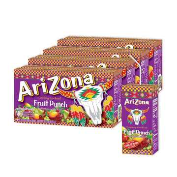 AriZona Fruit Punch Drink, Tetra Box, 6.75 Fl Oz, Pack of 32
