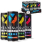 Yesly Energy Drink  Variety Pack  Naturally Flavored Sparkling Energy Drink With Electrolytes  Magnesium  Potassium  Vitamin C  B6 & B12  Natural Caffeine From Green Tea  12 Fl Oz Cans  12 Pack