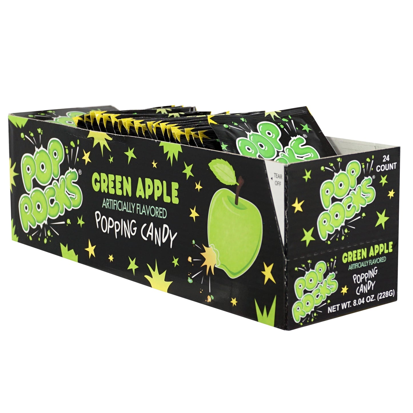 Pop Rocks Green Apple, 24 Pack, Popping Candy