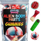 Alien Gummy Body Parts - 10 Ounces Of Halloween Candy Bulk For Halloween Gummy Brains And Body Parts - Halloween Gummy Candy Bod