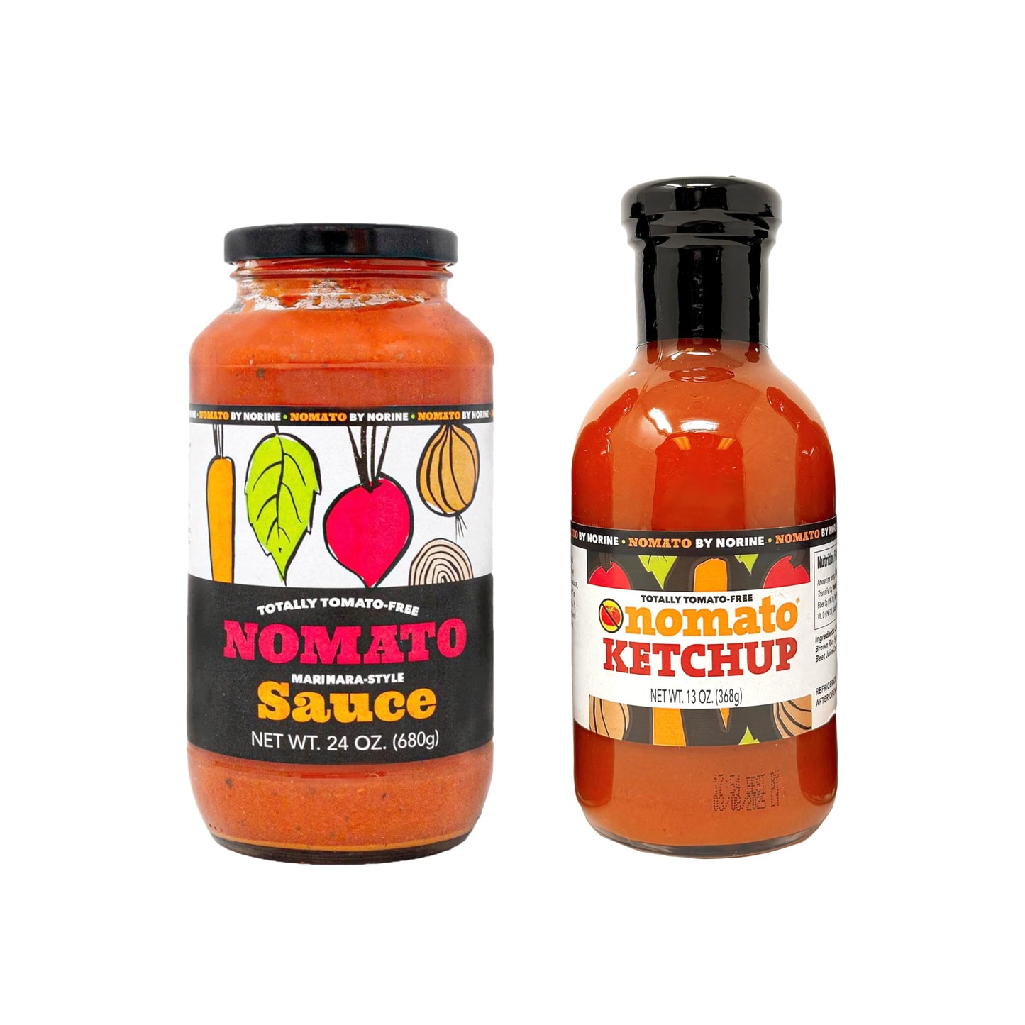 Nomato Bundle Pack Nomato- The Original Tomato Free Marinara Pasta Sauce (24 oz jar) + Nomato - The original all-natural tomato-