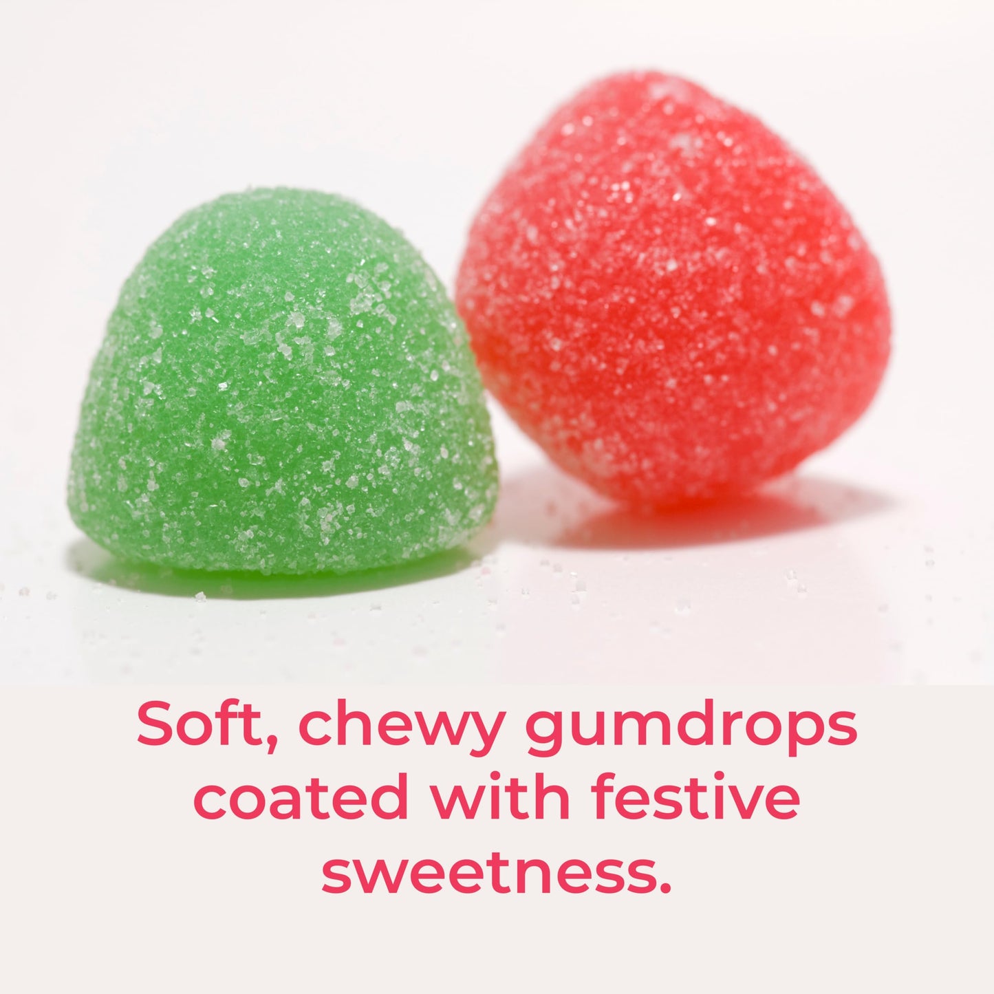 Holiday Spice Drops Gummy Candy, Christmas Gumdrops With Traditional Spices, Soft & Chewy Christmas Candy, Gift Bag,16 Oz