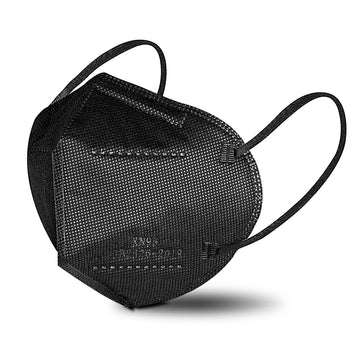 Akgk Kn95 Face Mask 50 Pcs, Breathable Protection Masks, 5-Ply Kn95 Black Masks, Cup Dust Safety Masks