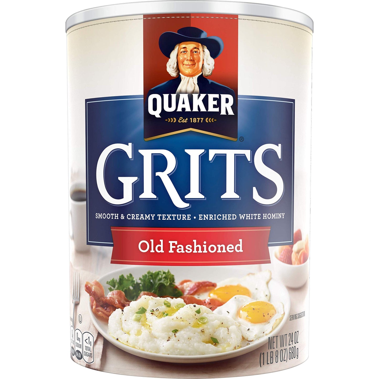 Quaker Old Fashioned Smooth & Creamy Grits, 24 Oz - Pack Of 2