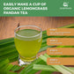 Suwirun Organic Lemongrass And Pandan Tea Bags - Pure Organic Herbal Tea Thai Herbal Tea Bags Pandan And Lemongrass Tea Bags (25