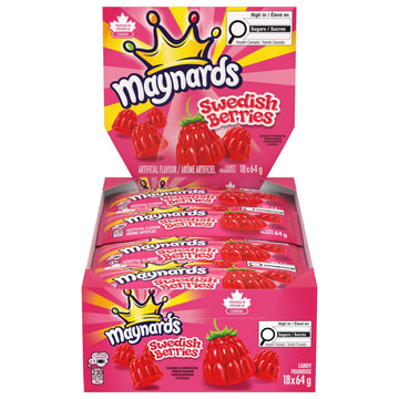 18ct Maynards Swedish Berries (64g / 2.2oz per packet)