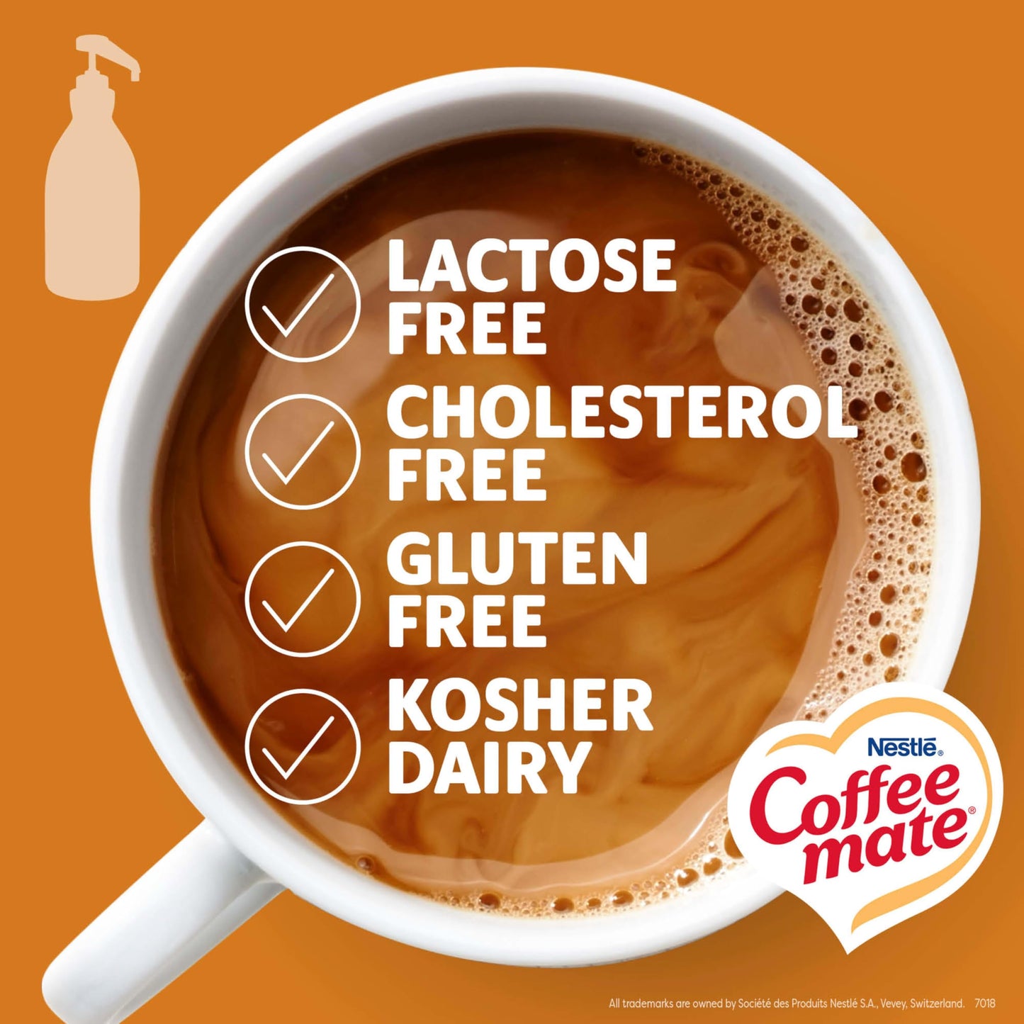 Nestle Coffee mate Coffee Creamer, Salted Caramel Chocolate, Concentrated Liquid Pump Bottle, Non Dairy, No Refrigeration, 50.7