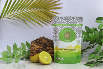 Ancient Roots Lemon Powder - Freeze-Dried, All-Natural, No Sugar Added, Pure Citrus Fruit Powder, Natural Electrolyte, Good For