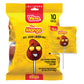 Vero Mango Lollipops Coated With Chili Powder, Hot And Sweet Candy Treat, Artificially Flavored, Net Wt. 5.6 Ounces, 10 Count Ba