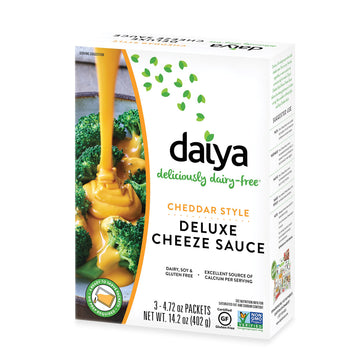 Daiya Cheddar Cheese Sauce, Dairy Free Vegan Cheese Sauce, 14.2 Ounce (Pack of 8)