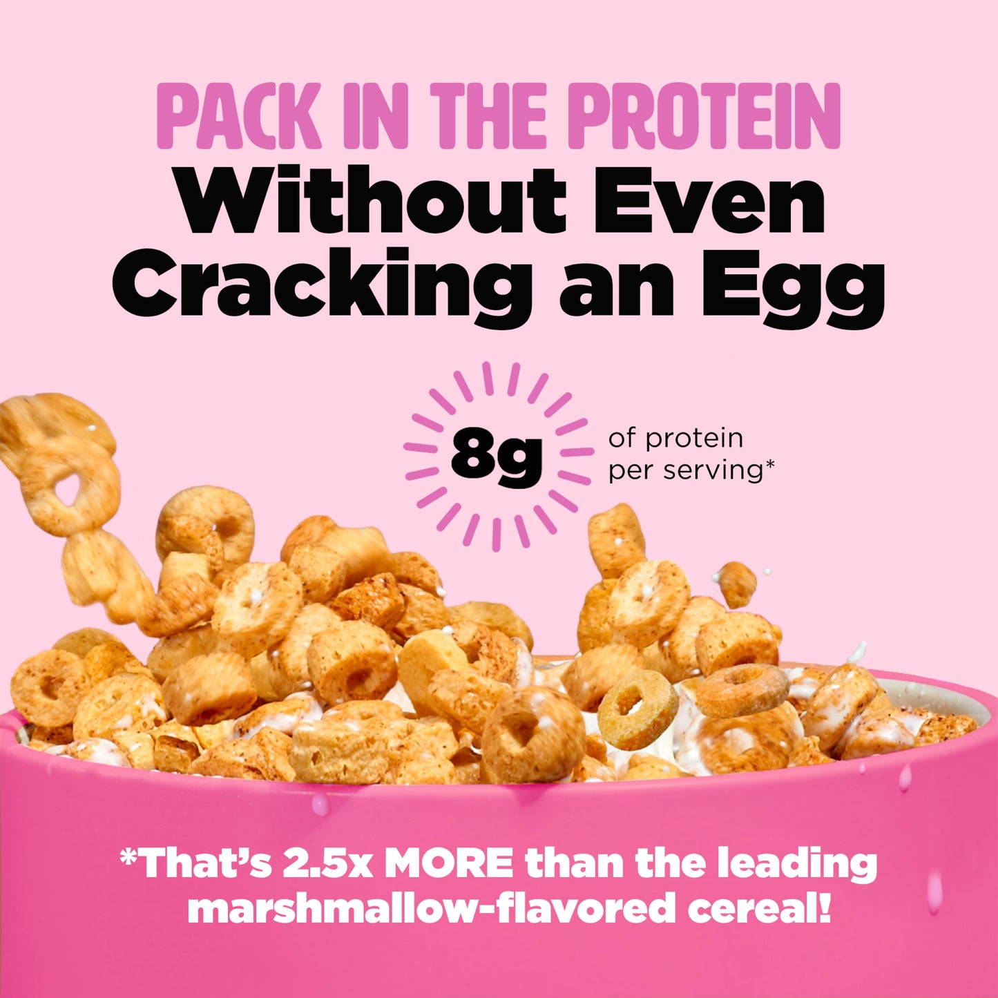 Protein & Gluten Free Breakfast Cereal By Three Wishes - Marshmallow (4-Pack) - 8G Of Protein & 3G Of Sugar Snack - Kosher, Grai