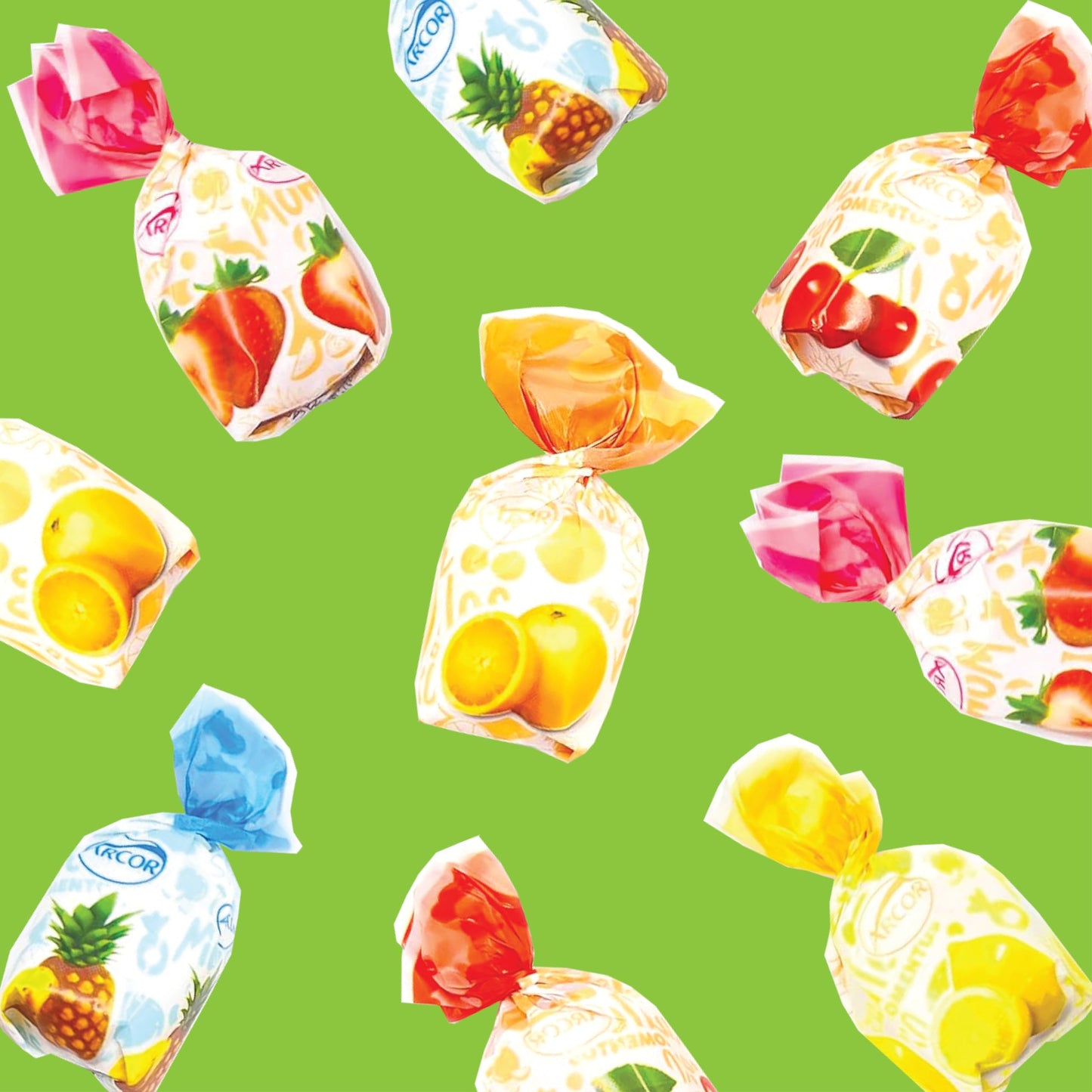 Arcor Fruit-Filled Hard Candy, Assorted Flavors, Bulk Pack 2 Pounds (About 130 Count)