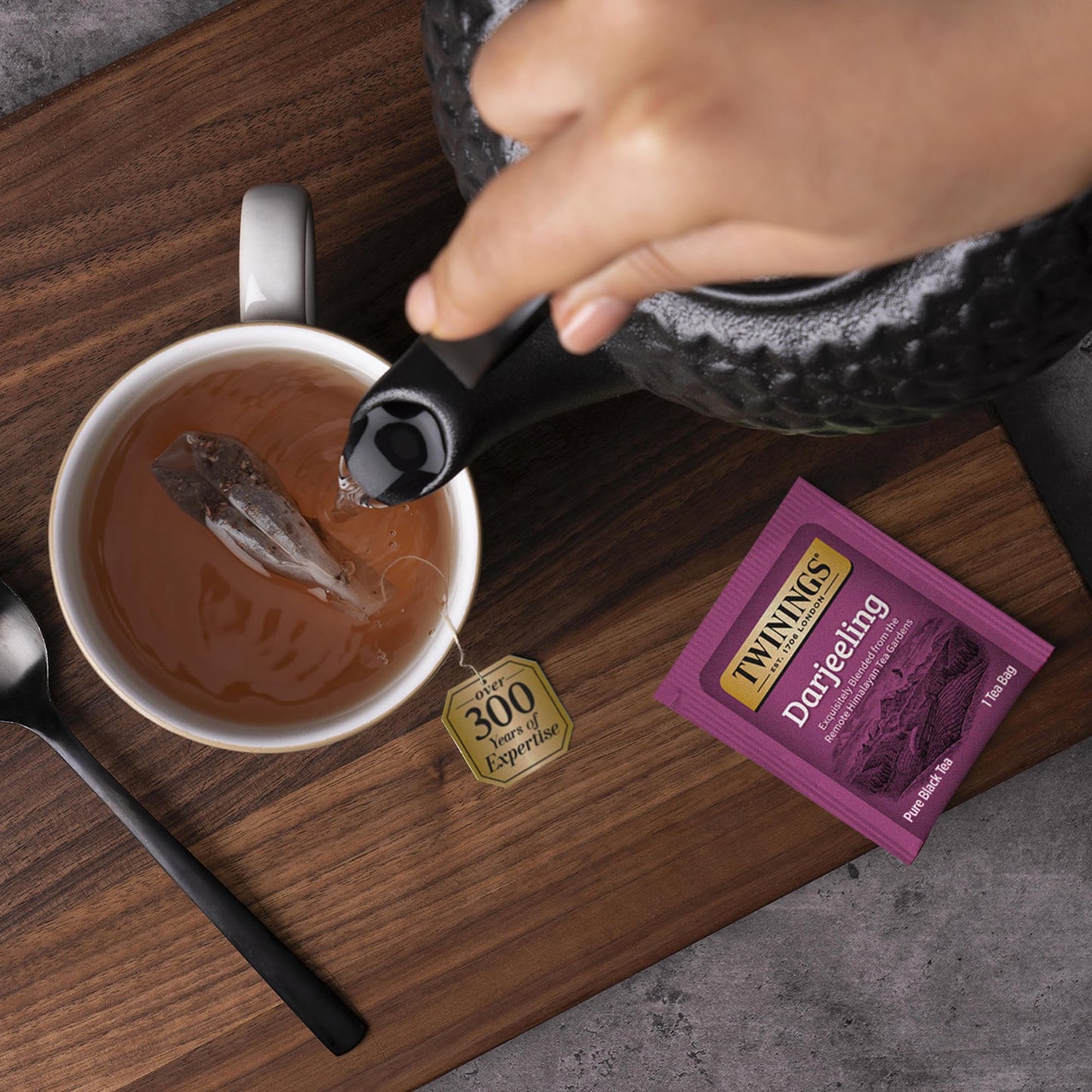 Twinings Tea Bag Sampler Variety With White Wooden Organizer Tea Chest (36 Tea Bags) 6 Different Popular Flavors, Gift For Tea Lovers: Women, Men, Mom, Dad, Family, Friends, Couples