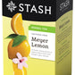 Stash Tea Meyer Lemon Herbal Tea - 6 Boxes, 20 Tea Bags Each (120 Total) - Caffeine-Free Herbal Blend