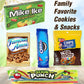 Family Game Night Gift Basket - Bundle of Card & Board Games, Popcorn Maker, Popcorn, Cookies, Savory Candies & Sweets - Fun Hou