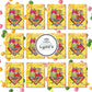 LYZAS SWEETS & TREATS Mini Chicles - Fruity Crunchy Coated Bubble Gum - Gift Pack of 12 Pouches, 0.79 oz. Each