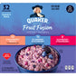 Quaker Instant Oatmeal, Fruit Fusion, 3 Flavor Variety Pack, 1.41Oz Packets (32 Pack)