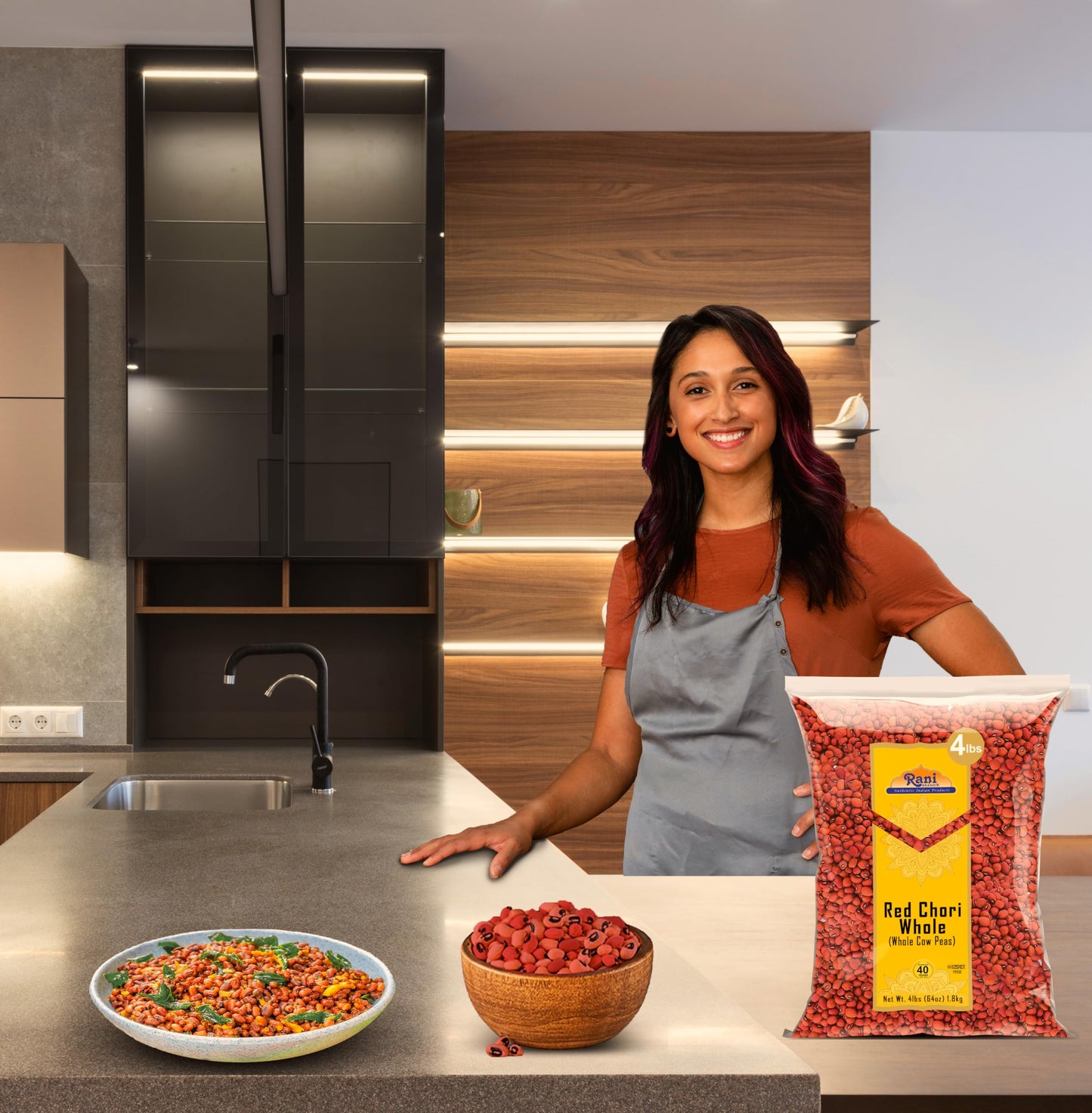 Rani Red Chori Whole (Adzuki Beans) 64oz (4lbs) 1.81kg Bulk ~ All Natural | Vegan | Gluten Friendly | NON-GMO | Kosher | India O