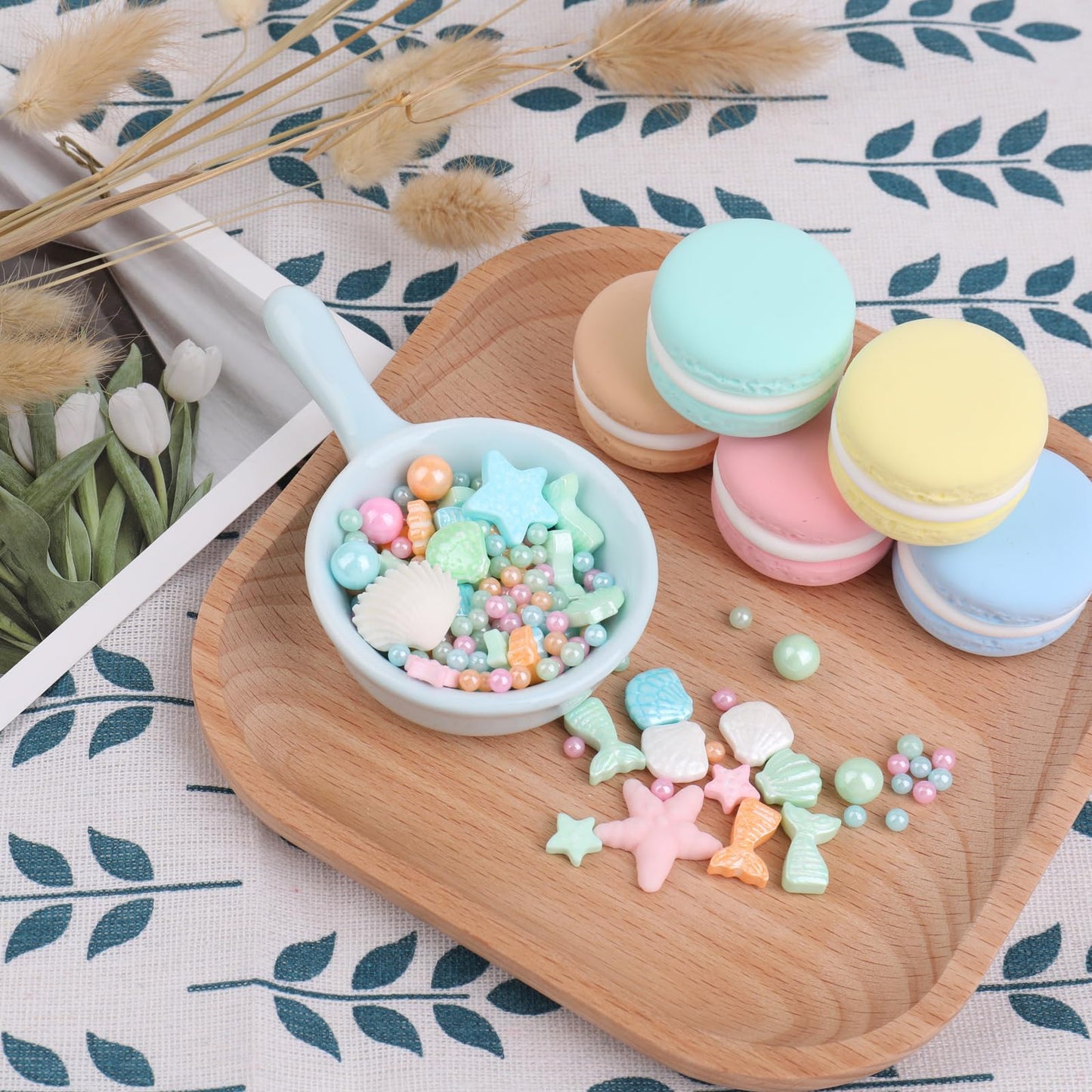 Mermaid Sprinkle, Pastel Sugar Edible For Cake Decorating, Mix Starfish, Shells, Fishes, Beaches And Ocean Themes For Baking, Ic