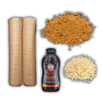 Bearded Butchers Macho Nacho Bratwurst Diy Kit - Make Flavorful Spicy & Cheesy Brats At Home - Includes Nacho Supreme Seasoning,