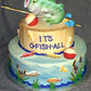 Fishing Lures Accessory Pack- 12 pcs Edible Royal Icing Cake Cupcake Topper (Choose Style Below)