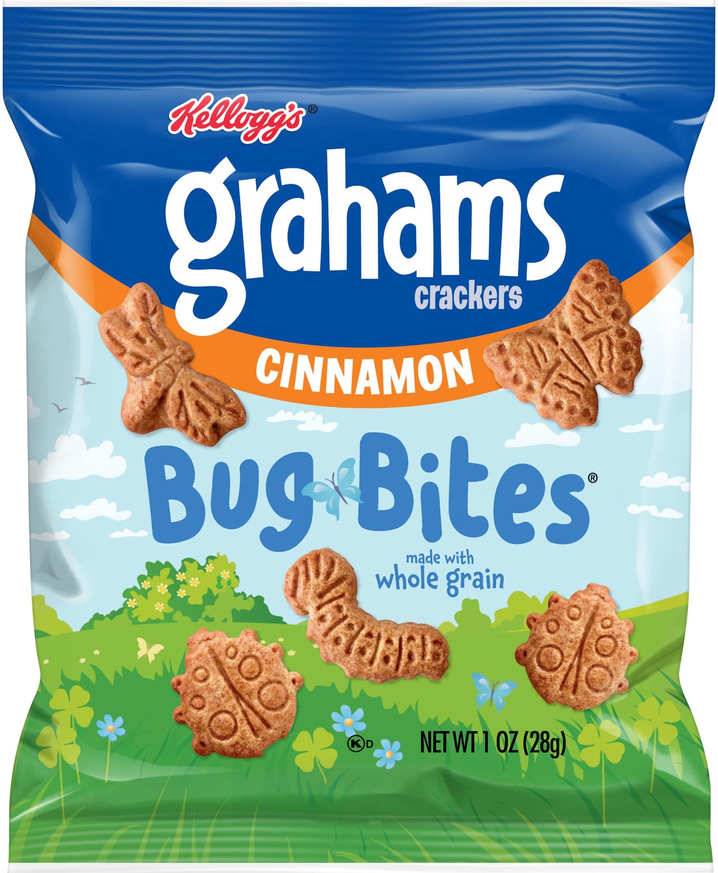 Cinnamon Graham Crackers Bug Bites, Made with Whole Grain, Delicious Snacks for the Whole Family, Stock up and Enjoy them (Pack