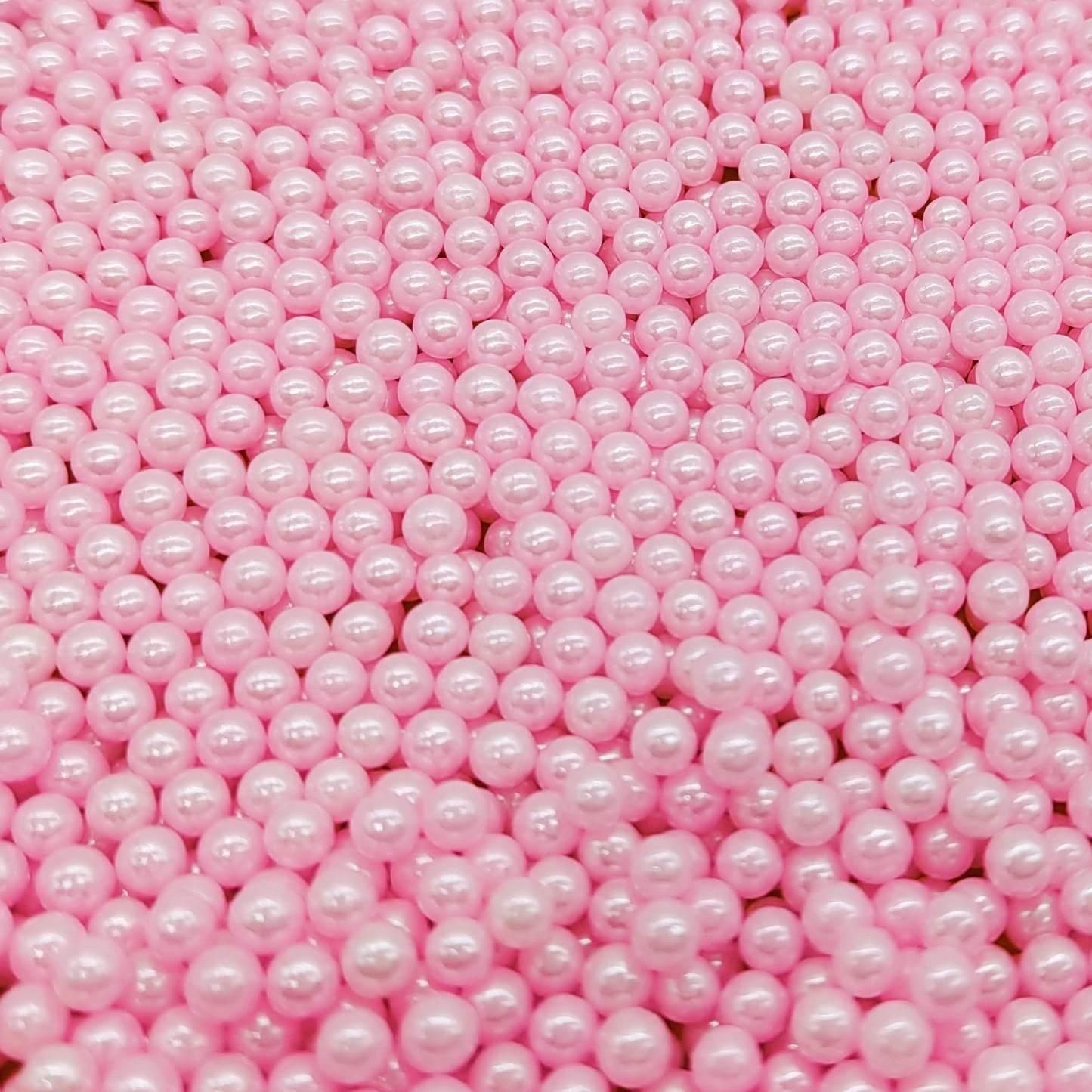 Edible Pink Pearl Sugar Sprinkles Candy 4Mm Mini Pearls Cake Decorations Cupcake Toppers Cookie Decorating Perfect For Wedding P