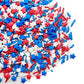 Se Si&Moos Patriotic Jimmy Sprinkles Red White And Blue Star Sprinkles Fourth Of July Sprinkles Memorial Day Sprinkles Soft Jimm