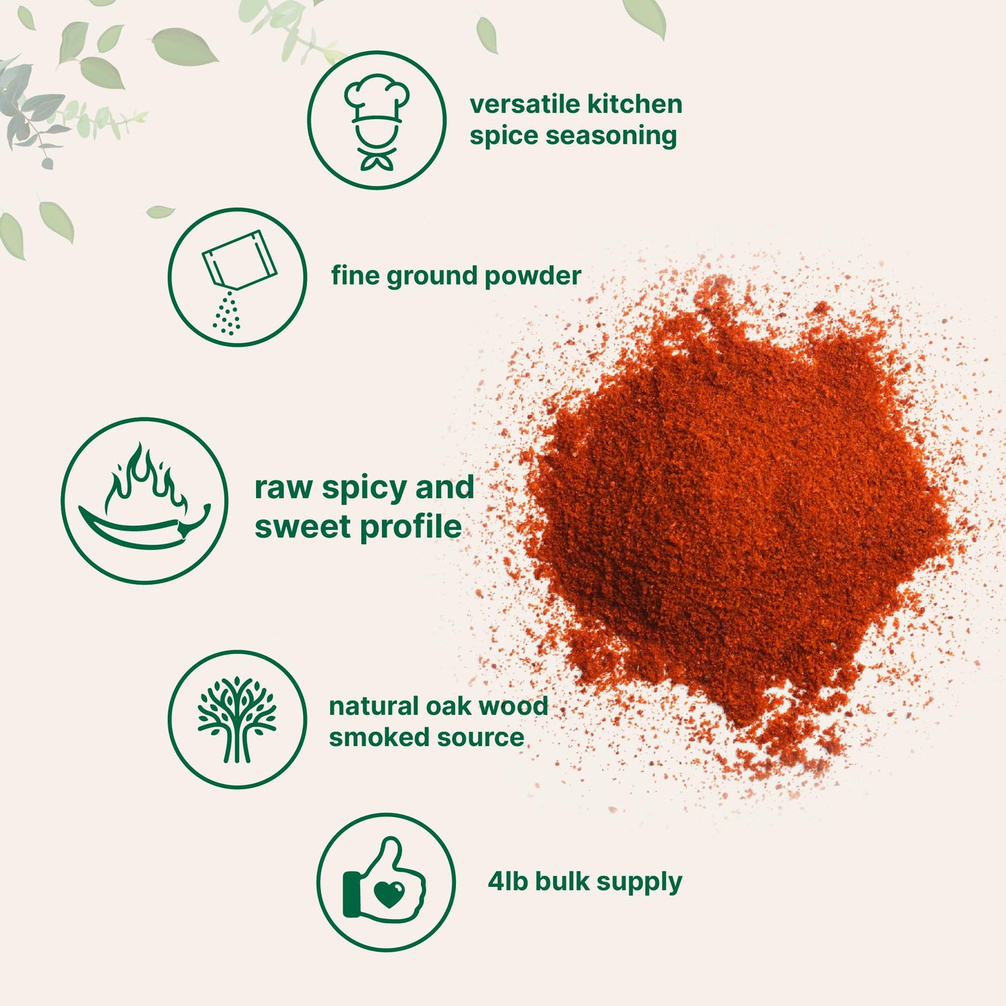 Micro Ingredients Smoked Paprika Powder, Sweet & Smoky Flavor, 64 oz, Non-GMO, Additive Free