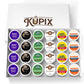 KUPIX Espresso Style Dark Roast K-Cup Pods Variety Pack - 24 Count for Keurig malt-inspired