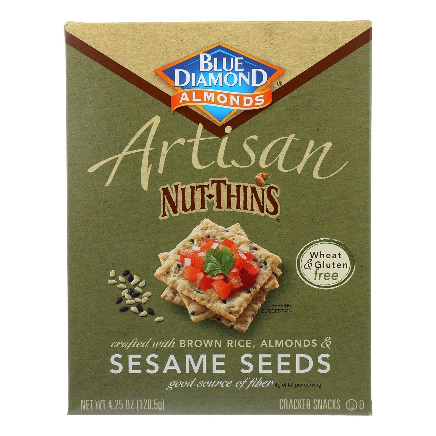 Artisan Nut Thins Sesame Seeds Cracker 4.25 Ounces (Case of 12)
