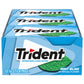 Trident Sugar-Free Chewing Gum, Mint Bliss Flavor, 14 Pieces per Pack, 12 Packs, Green, Model 12546011495