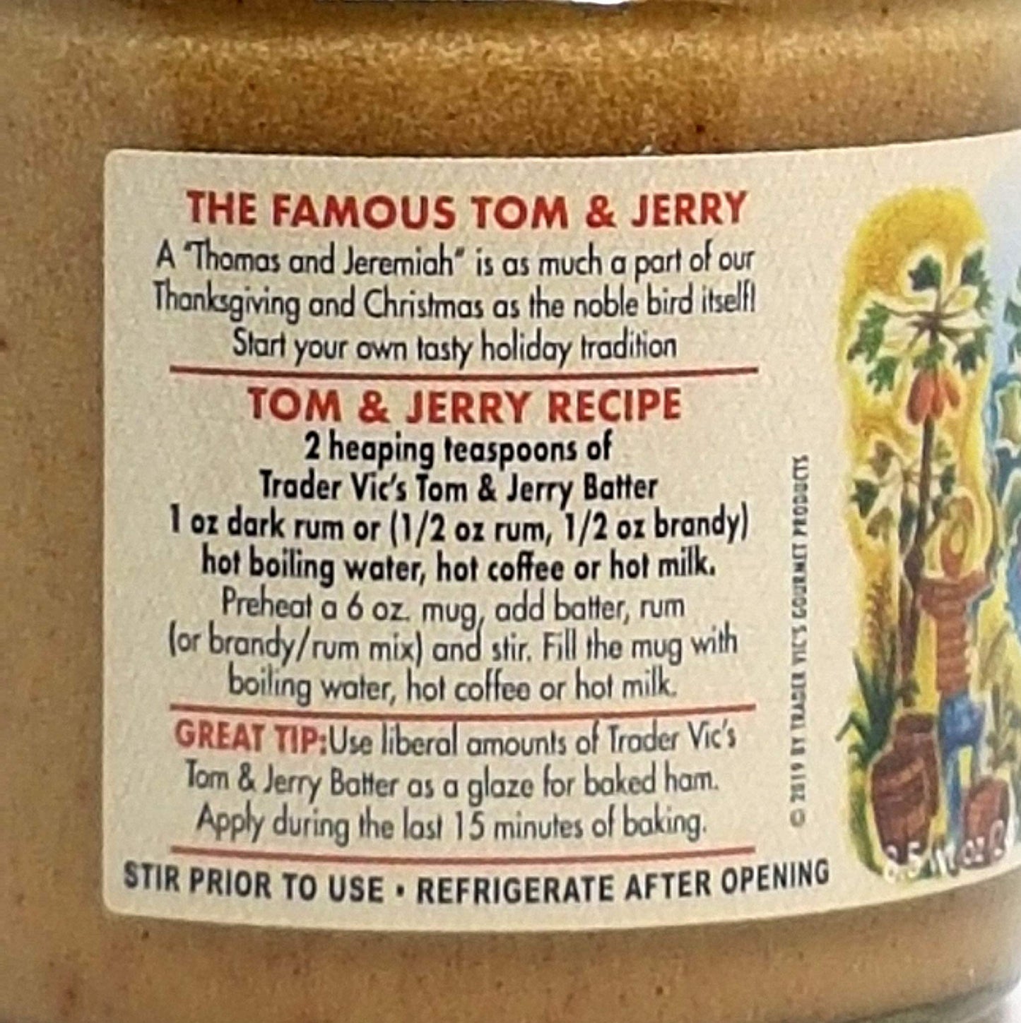 Trader Vics Combo Pack - Tom & Jerry Batter & Hot Buttered spirit-inspired flavor Batter 2-Pack with Gold Stainless Steel Stirring Spoon
