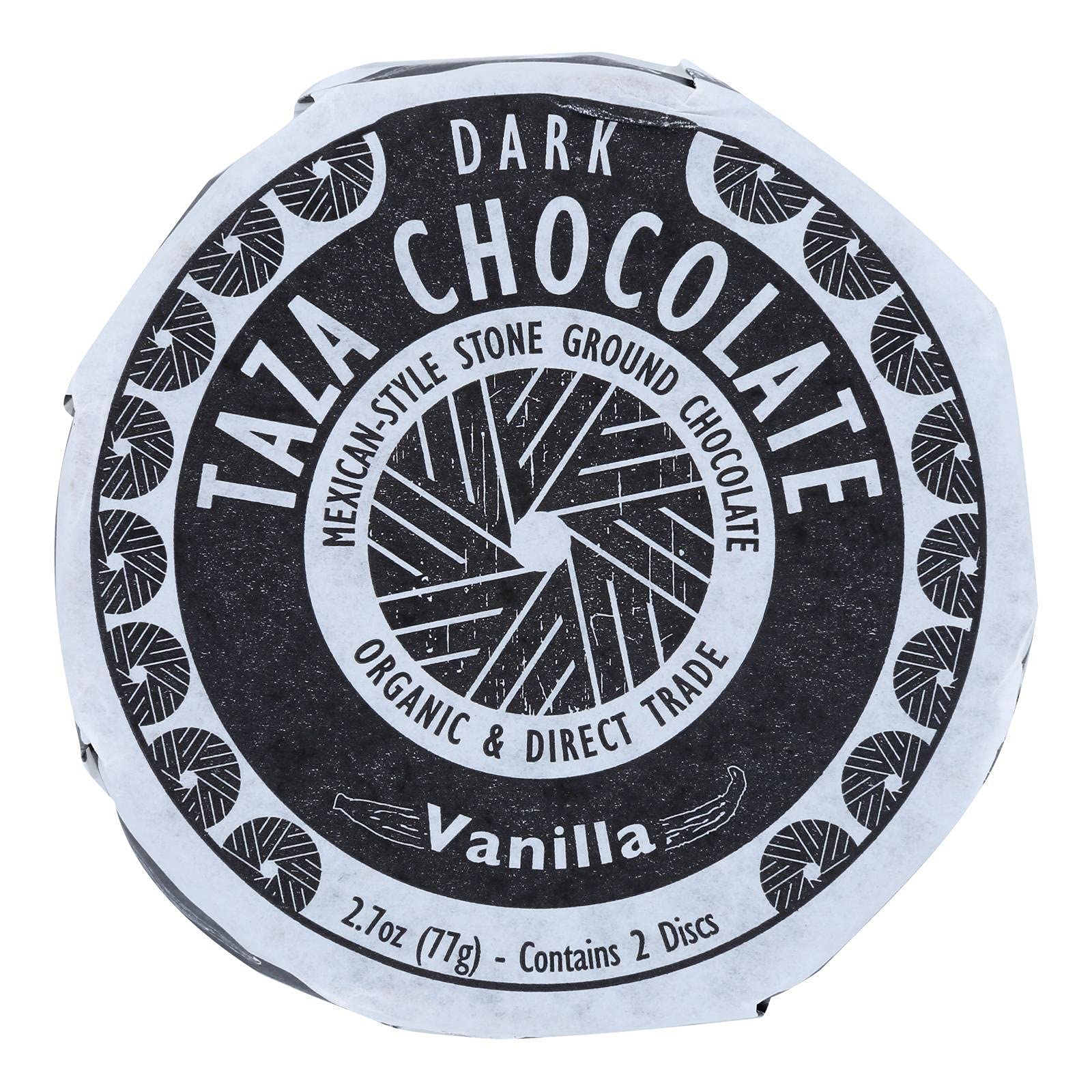 Taza Chocolate Organic Vanilla Chocolate Mexicano Discs, 2.7 Ounce (Pack of 12)
