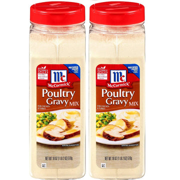 McCormick Poultry Gravy Mix - 18 Ounce (2 Pack)