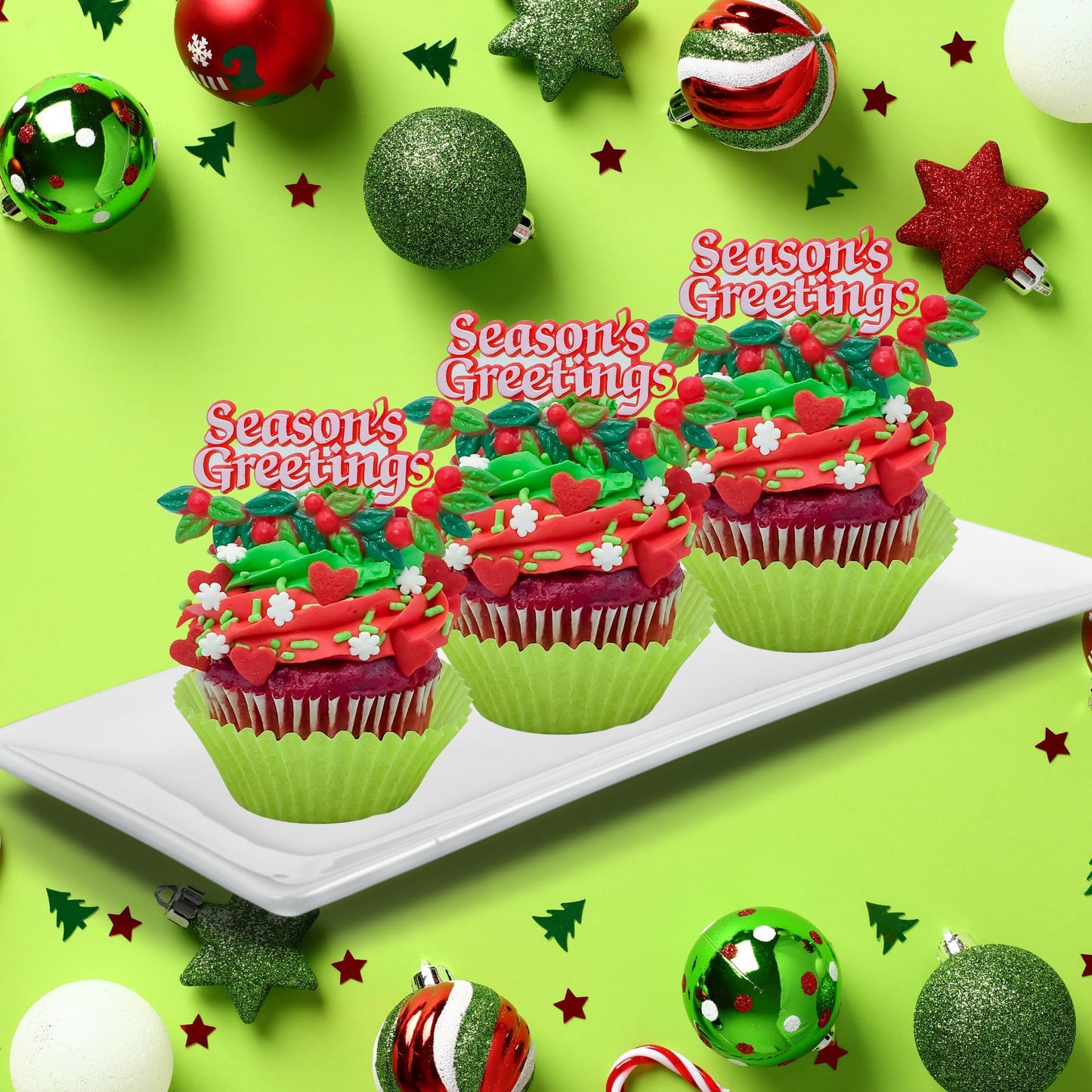 Sprinkle Deco Valentine Jumbo Red Heart Shapes Sprinkles for Cakes and CupcakesFood Decoration 4oz