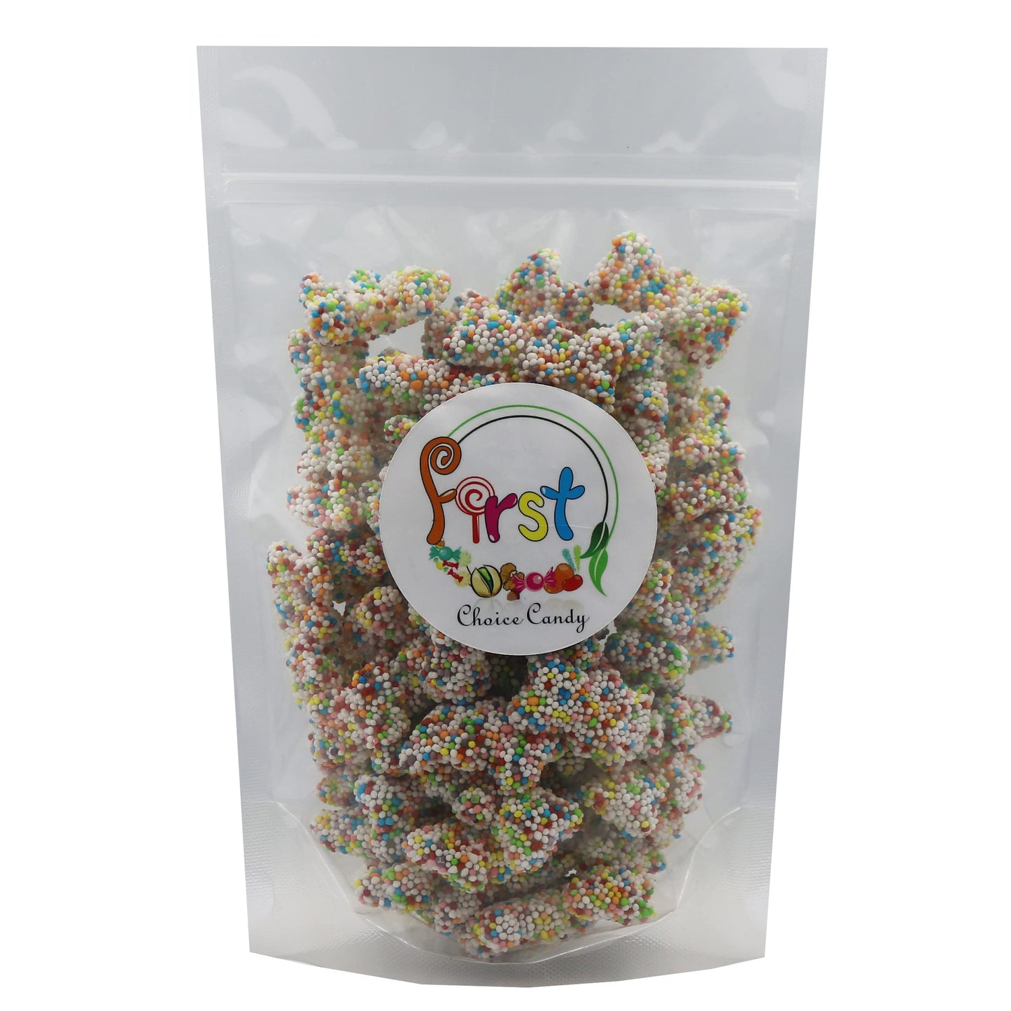 FirstChoiceCandy Gummy Bears, Crispy Crunchy Rainbow, 2.2 LB, Multicolor