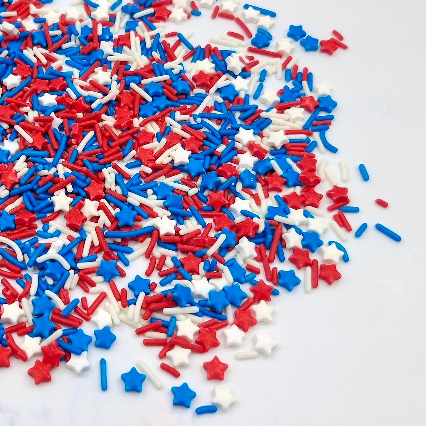 Sentovac Sprinkles For Patriotic 4Th Of July Independence Day | Edible Cake Cupcake Sprinkles | 1 Bottle 3.53Oz/ 100G Patriotic