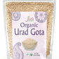 Jiva Organics Urad Gota 4 LB Large Bag (Whole Urid White) - Vegan, Non GMO