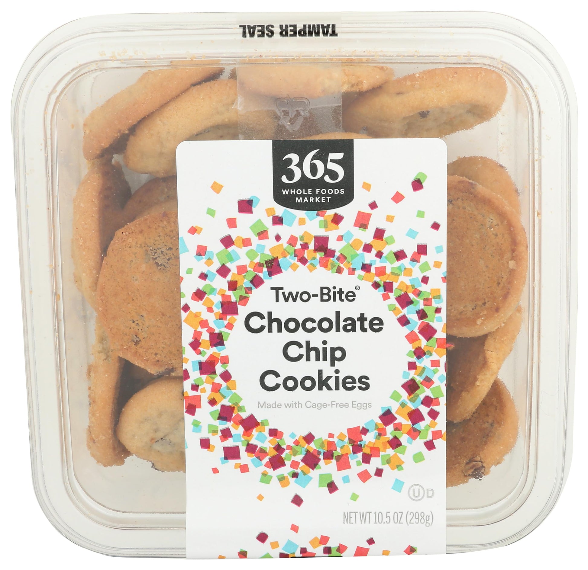 365 Everyday Value, Two-bite Chocolate Chip Cookies, 10.5 OZ (Frozen)