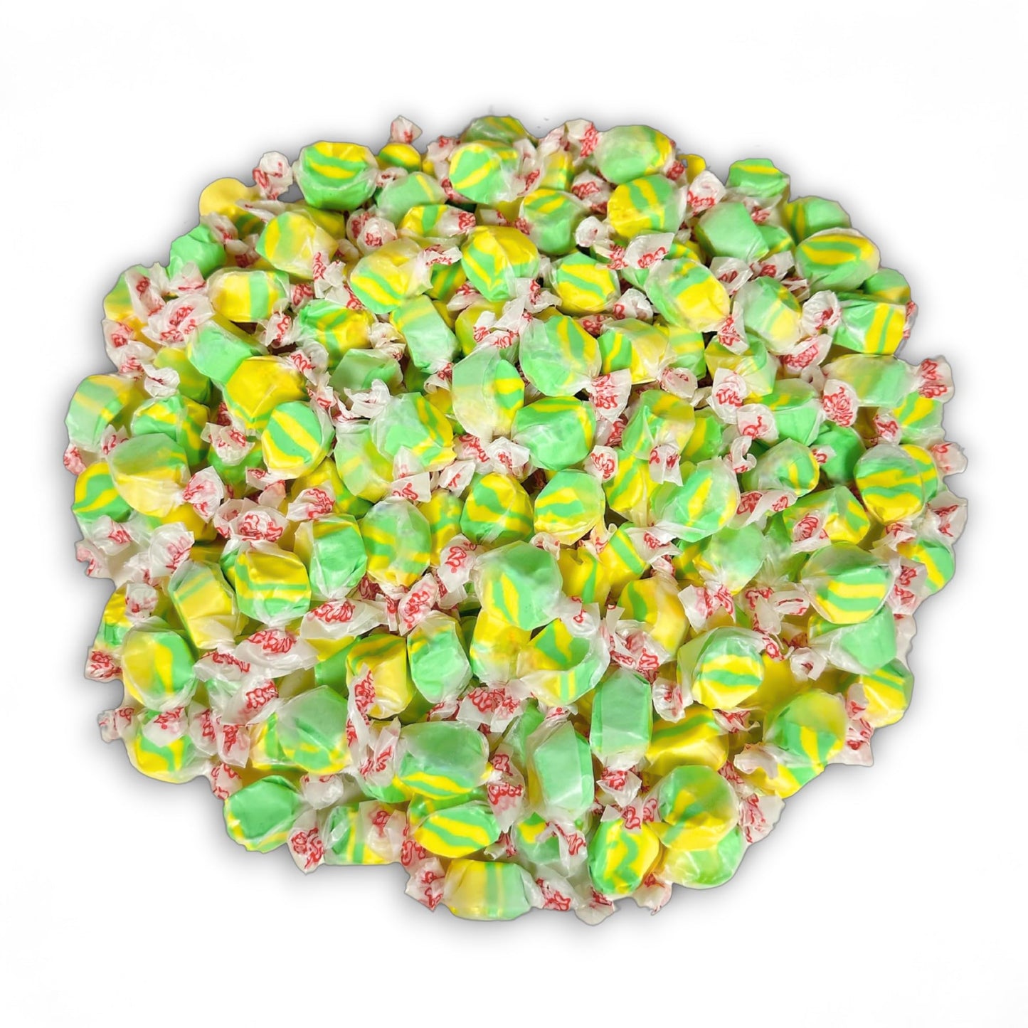 Premium Pineapple Saltwater Taffy Chewy Candy Tropical Sweet Flavor Bulk 1 Lb Bag 60+ Pieces Individually Wrapped, Nut & Gluten