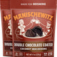 Manishewitz, Double Chocolate Coated Coconut Macaroons 8oz (2 Pack) Resealable Bag, Dairy Free, Gluten Free, Kosher (including P